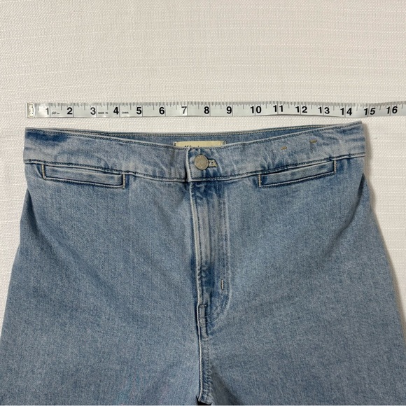 Madewell Emmett Wide Leg Jeans • Crop • High Rise • Blue Light Wash • Size 27 - Picture 11 of 16